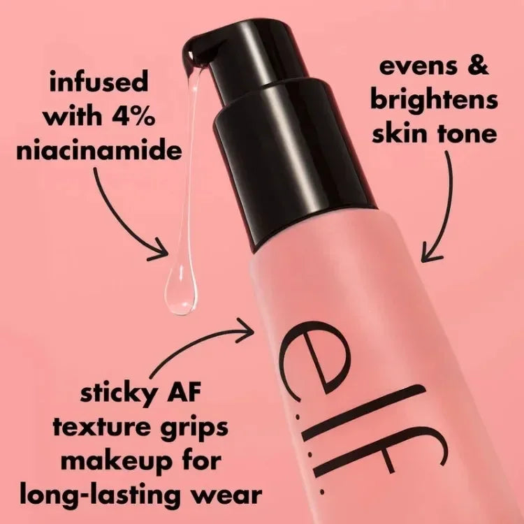 24ML Makeup Cosmetic elf Power Grip Primer Based Hydrating Face Primer Power Grip Primer Gel Brightening Moisturizing Makeup